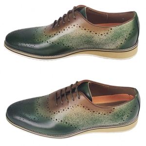 Zapatos de Hombre de Cuero Genuino, Zapatos de Punta Puntiaguda a la Moda, Zapatos Casuales de Cuero de Vaca de Primera Calidad para Hombre - Product Image 3
