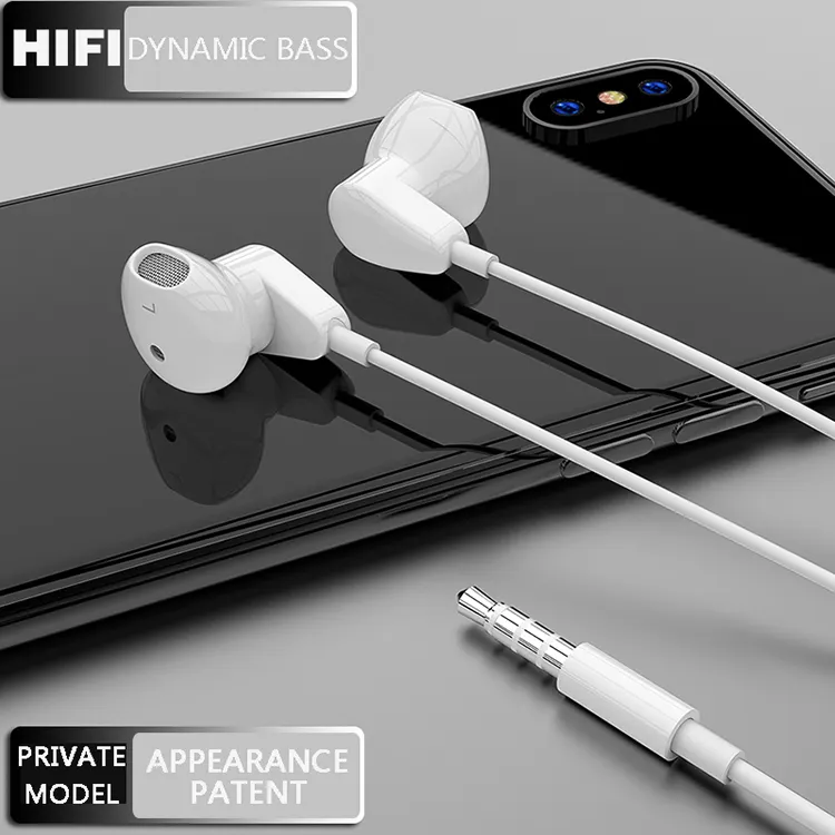 Super September High quality wired earphones 3.5mm wired headphone with mic