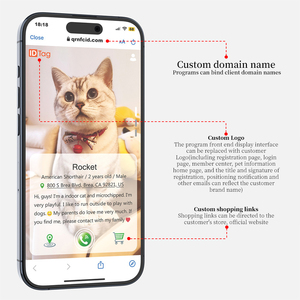 OKKPETS, recién llegado, personalizado, barato, duradero, código QR, etiqueta de identificación de perro mascota y collar de perro impermeable de PVC - Product Image 4