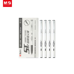 <span class=keywords><strong>M</strong></span> & G Koleksi Vintage Pena Gel Klip Logam Super Halus Ujung Super Kecil 0.5Mm Hitam Biru - Product Image 1