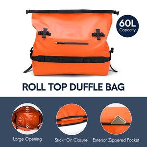 Muestra Gratis: Bolsa de Motocicleta Impermeable de PVC 500D, Moderna y Duradera, con Bolsa para Casco, Alforja Impermeable para Motocicleta - Product Image 3