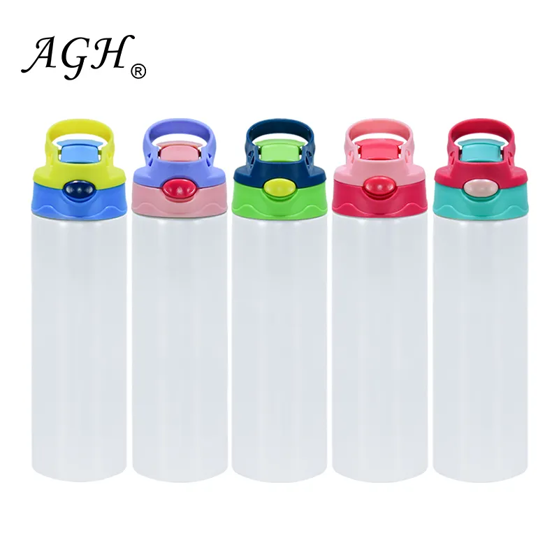 AGH China US warehouse 20oz stainless steel insulated blank kids adult sublimation tumbler water bottle with flip top lids