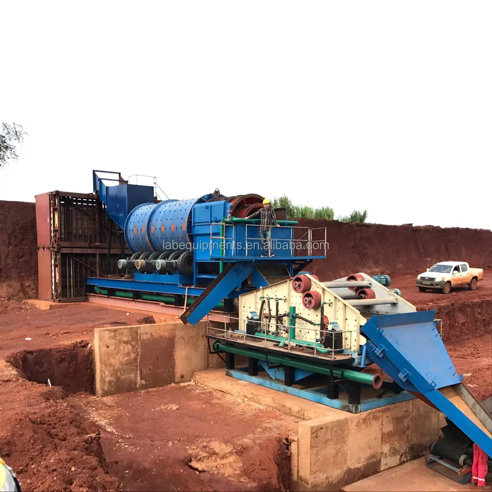 Usine de traitement de séparation de lavage de diamant alluvial des prix raisonnables 250TPH