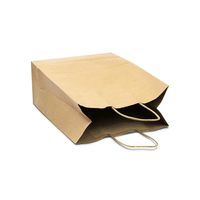 Sacs en papier kraft blanc brun recyclé imprimés personnalisés poignées emballage à emporter de restaurant pour pizza lait personnalisé votre propre