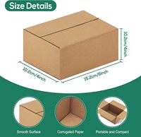 Boîte en carton ondulé écologique robuste personnalisée avec gaufrage et stratification mate RSC à double paroi pour le stockage et l'expédition