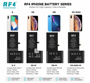 RF4แบตเตอรี่สำรอง Li-ion ความจุสูงสำหรับ <span class=keywords><strong>iPhone</strong></span> x/<span class=keywords><strong>xs</strong></span>/xr/<span class=keywords><strong>xs</strong></span> MAX - Product Image 3