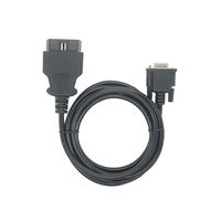 Cable de diagnóstico OBD2 a D-sub de 9 pines, cable de extensión para escáner OBD de 16 pines macho a D-sub de 9 pines macho