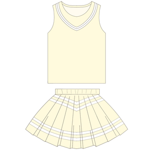 Offre Spéciale fille coton sans manches gilet jupe plissée <span class=keywords><strong>gymnastique</strong></span> vêtements ensemble enfants été chemise jupe respirant Tennis porter - Product Image 3