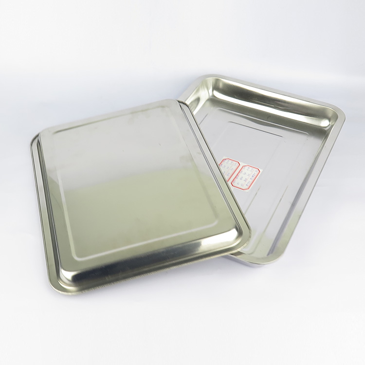 China Manufacture Normal Rectangular Stainless Steel Service Tray Food Plate