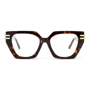 نظارات بصرية عصرية للسيدات في الولايات المتحدة الأمريكية ولوحة نسيج سميك من أسيتات عين القط الجديدة عبر الحدود منتجات التجارة الإلكترونية - Product Image 2