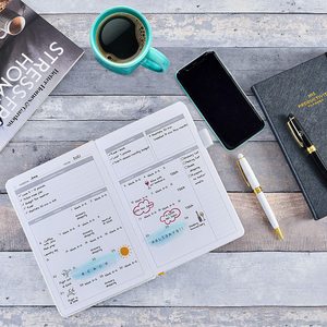Guangao Custom Hardcover PU Leather Day Diary Daily Weekly Monthly <strong>Yearly</strong> Personal Design Business <strong>Academic</strong> A5 Journal <strong>Planner</strong> - Product Image 3