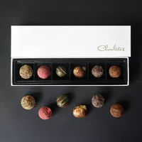 Caja de Papel Plegable Biodegradable Personalizada para Chocolate, Estilo Moderno, con Relieve, Embalaje para Regalo de Cumpleaños
