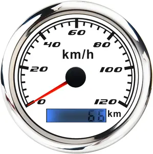 Speedometer perahu 12v 24v, pengukur kecepatan untuk truk