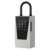 CH-930-1 Nueva Caja de Seguridad para Llaves de Aleación de Aluminio con Desbloqueo NFC, Caja de Almacenamiento Inteligente para Llaves de Doble Uso, para Colgar y Montar en la Pared