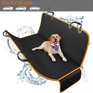 Housse de <span class=keywords><strong>siège</strong></span> <span class=keywords><strong>auto</strong></span> pour animaux de compagnie en cuir confortable, toutes saisons, universelle, pour chiens, facile à nettoyer, ensemble complet - Product Image 2
