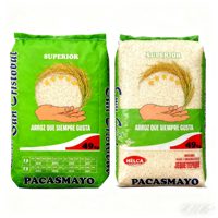 Sac personnalisé imprimé PP poignée en plastique Sacs d'emballage alimentaire 5KG 8KG 10KG 20KG Sac d'emballage de riz