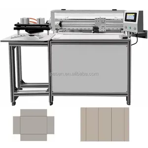 Servo Operated Rigid Box Slot Making Machine Cardboard MDF Grooving Cutting Machine