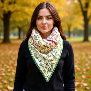 Sciarpa Triangolare Multifunzionale 60x135cm FULARES Sciarpe Lavorate a Maglia - Product Image 3