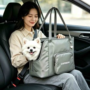 Sac de transport pour chien avec poches pour petits animaux, sac fourre-tout pour chat et chiots, sac de voyage pour animaux de compagnie - Product Image 6