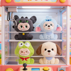 30000 Stili di Giocattoli in Peluche da 8 Pollici, Morbidi, a Forma di Animali Misti con Faccine Carine, a Tema Cartoni Animati e Anime, per Negozi di Giocattoli e Macchine Acchiappapeluche - Product Image 1