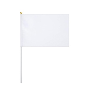 DIY Custom Sublimation Printing Hand-Waving Flags <b>Personalized</b> Sports Events Mini Flag Banners Polyester Portable Promotional - Product Image 2