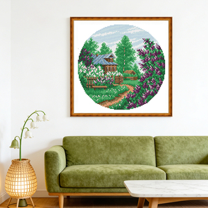 Kit <span class=keywords><strong>de</strong></span> Punto <span class=keywords><strong>de</strong></span> Cruz con Patrón HD, <span class=keywords><strong>Jardín</strong></span> <span class=keywords><strong>de</strong></span> Lirios, Tela <span class=keywords><strong>Aida</strong></span> Contada Impresa 16/14/11CT, Set <span class=keywords><strong>de</strong></span> Bordado a Mano DIY, Manualidades, Costura - Product Image 2