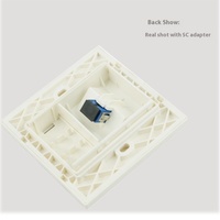 Vente directe usine Marque OEM SC Panneau mural fibre optique monoport Type 86 Compatible PoE Usage industriel Réseau FTTH 1 an