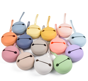 Estuche Portátil de Silicona de Grado Alimenticio Libre de BPA para Chupetes, Soporte para Chupetes de Bebé con Bolsa para Mordedores, Suministros para Bebés - Product Image 2