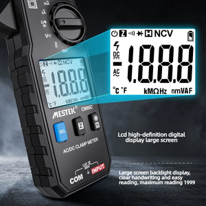 MESTEK Mini Pensampermetre, Yanmaz Dijital Multimetre, Yüksek Hassasiyetli DC Akım Test Cihazı - Product Image 3
