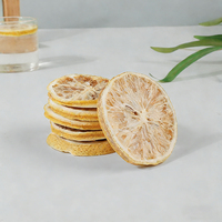 Gefreeze-droogde citroen fruitthee schijfjes, pittige citrus smaak, rijk aan vitamine C, cafeïnevrije fruitinfusie, aangepast etiket