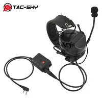 Adaptateur PTT pour casque tactique TS TAC-SKY avec Bluetooth compatible avec les talkies-walkies Kenwood