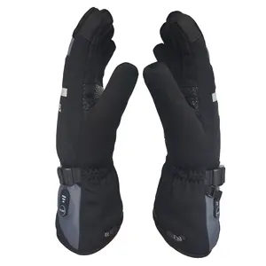 Индивидуальные износостойкие противоскользящие водонепроницаемые сенсорные зимние теплые электрические лыжные перчатки с подогревом