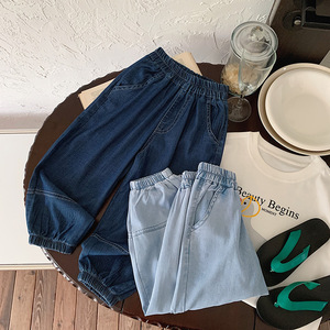 Colección Verano 2026: Nuevos Pantalones Casuales <span class=keywords><strong>para</strong></span> Niños Estilo Coreano, Jeans Ligeros Anti-Mosquitos <span class=keywords><strong>para</strong></span> Bebés, Fáciles de Combinar - Product Image 3