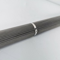 Élément filtrant métallique plissé réutilisable 222 Fin, cartouche en maille d'acier inoxydable 316L pour la filtration des polymères et des fluides industriels