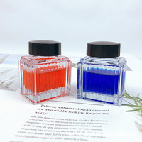 Vente en gros d'encre en verre Encrier Stylo plume Eau Papeterie Distributeur Bouteille vide