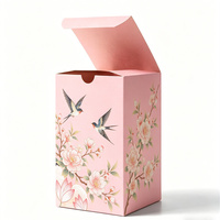 Boîte en papier écologique recyclable à double rabat, fermeture à deux côtés, boîte cadeau pour la vente au détail, faible MOQ