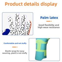 Guantes de Portero Profesionales para Exteriores, Látex Elite, Sin Dedos, Antideslizantes, Malla 3D Transpirable, Soporte de Muñeca con Vendaje, para Adultos
