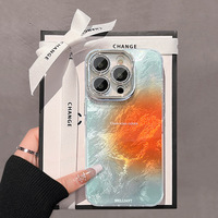 Coque de téléphone pour Apple iPhone 16 Pro, motif coucher de soleil doux, protection intégrale des objectifs pour 15, collection printemps/été 14, style haut de gamme 13