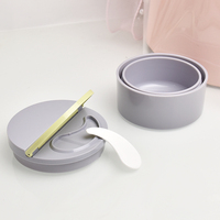 Tarro de Crema de Doble Pared YOBO de 100g con Tapa de Concha, Tarros de Plástico para Lociones para el Cuidado de la Piel, Crema Facial, Crema para Ojos, Limpiador Facial, Champú