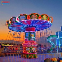 Fournisseur d'attractions pour parcs commerciaux : Manège à balançoires volantes Wave Swinger 24 places