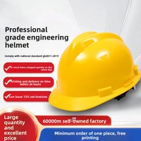 Casque de sécurité de fabrication Hubei, conforme aux normes nationales, pour chantier, épaissi, résistant aux chocs, respirant, style casquette, protection du travail
