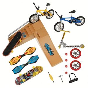 Mini-plateforme de jeu de sport de bureau : Planche de surf, trottinettes, patins, <span class=keywords><strong>rampe</strong></span>, parc de skateboard, vélo à doigts - Product Image 1