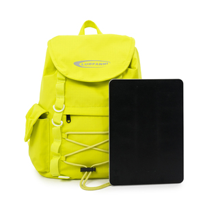 Dropshipping Products 2026 | Neon Yellow Large Capacity <b>Backpack</b>, <b>Waterproof</b> Nylon Lightweight Daypack, Casual Rucksack - Product Image 2
