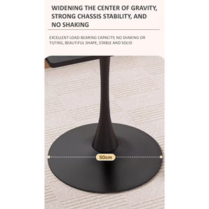 Bàn tròn đơn giản màu đen đàm phán bình thường Cà Phê Trà Sữa cửa hàng bàn ăn Bắc ouyang tai Bàn tròn nhỏ và ghế - Product Image 6