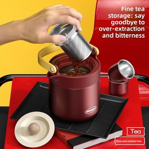 Termo Shidaji con Filtro Infusor de Té, Gran Capacidad, Acero Inoxidable 316L, Portátil, para Oficina, Hervidor de Agua Caliente - Product Image 4