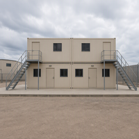 Maison conteneur extensible personnalisable, étanche, ignifuge et anticorrosion pour dortoirs de construction et scolaires