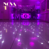 NOVA fabrique des panneaux de sol de danse en acrylique blanc, des sols de danse LED pour les mariages en plein air.