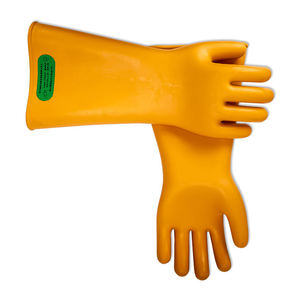 قفازات كهربائية مطاطية معزولة للعمل على الجهد العالي 35 كيلو فولت بسعر رخيص، متينة مع أساور مجمعة 42 سم ذات جودة عالية - Product Image 3