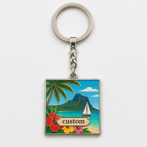 Porte-clés personnalisés de gros de haute qualité <span class=keywords><strong>Maurice</strong></span> – Éléments de l'île <span class=keywords><strong>Maurice</strong></span>, souvenirs de <span class=keywords><strong>voyage</strong></span>, porte-clés avec l'attraction de Chamarel - Product Image 3