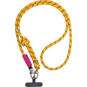 Wanli Sheng Phone <b>Lanyard</b> 8Mm <b>Polyester</b> Weaving Adjustable Buckle Multicolor Custom Logo Crossbody Neck Strap - Product Image 2